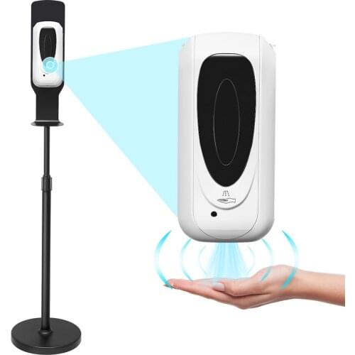 Portable Hand Sanitizer Dispenser Floor Stand Automatic Hand Sanitizer Dispenser Station System Touchless Liquid Spray Dispenser
