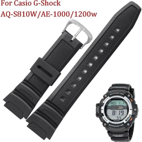 Top Quality Wrist Sport Bracelet Band Strap for Casio G-Shock AQ-S810W/AE-1000/1200w Watch Replacement Watchband belt bands 18mm