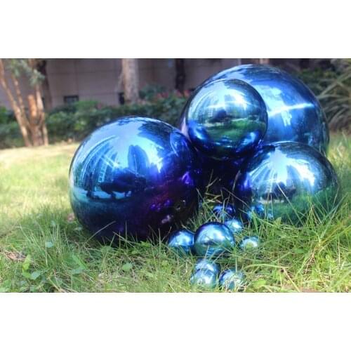 150 mm in diameter Blue stainless steel ball,hollow ball,decoration ball,Interior furnishing articles, garden decoration