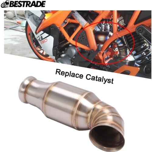 Replace Catalyst Link Pipe Motorcycle Exhaust Mid Link Connect Pipe Escape Stainless Steel Modified for Duke 390 125 200 RC390