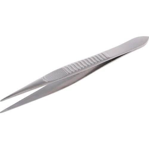 1 Pc Professional Straight Fine Point Tweezers For Eyelash Extension Stainless Steel New Design High Quality