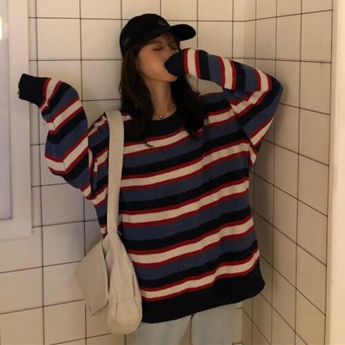 2020 Japanese Style Students Girls Pullovers Sweater College Style Jk School Uniforms Cotton Loose Korean Knitwear Autumn Winter