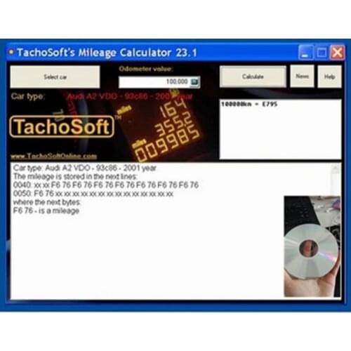 2021 Hot Sale TachoSoft Mileage Calculator 23.1 with license Cracked - Full Version Support Many Car Brands