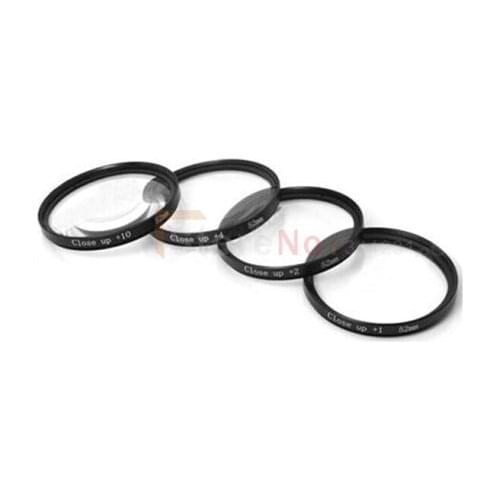 4 pcs 37mm 37mm Close up Macro +1 +2 +4 +10 SLR Lens Filter Kit Set For DSLR Camera