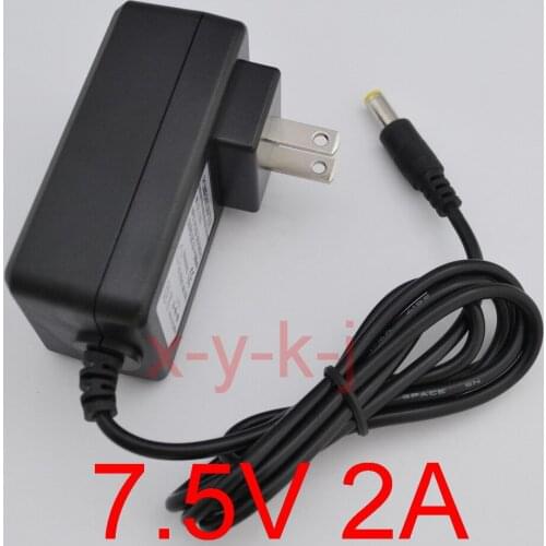 50PCS High quality AC 100V-240V Converter IC power Adapter DC 7.5V 2A 2000mA Power Supply US Plug DC 5.5mm x 2.1-2.5mm