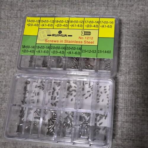 Watch accessories all steel word screw word watch back cover screw box