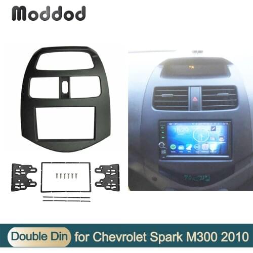 For CHEVROLET Spark M300/DAEWOO Matiz/HOLDEN Double Din Radio Fascia GPS DVD Stereo CD Panel Dash Mount Installation Trim Kit