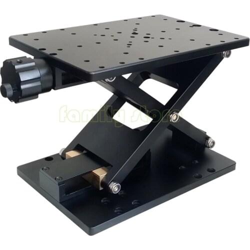 Carrying 25kg, stroke 120 mm minimum adjustment amount 5μ,PT-SD410 Z-axis precision manual lifting table / hand sliding table