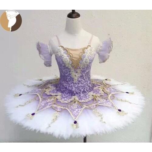 FLTOTURE Lilac Classical Ballet Pancake Platter Tutu Skirt 10 Size JY2515 Professional Custom Made Performance Ballet Nutcracker