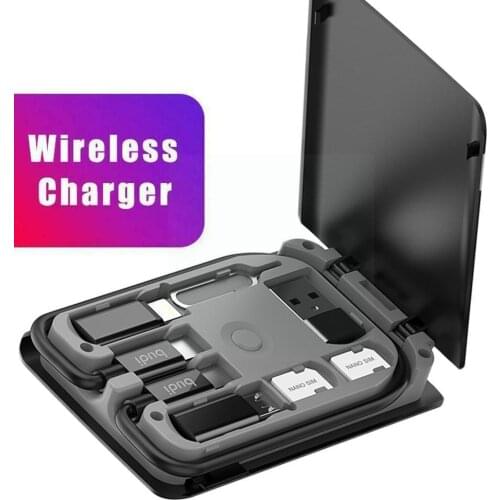 Urban Survival Card Multi-function Data Line Conversion Wireless Head Storage Universal Portable Universal Durable Bag Char X4Q0