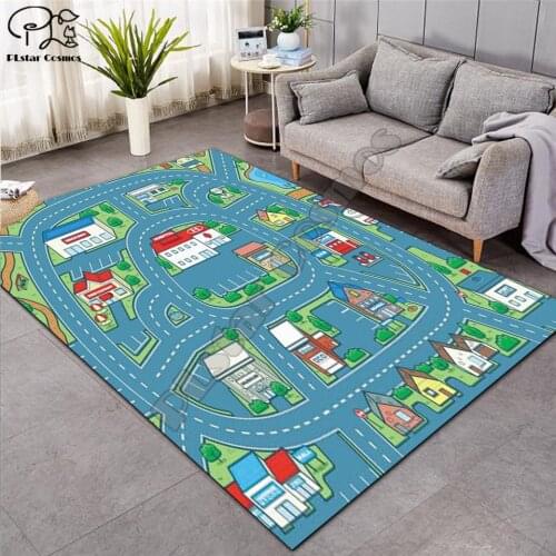 Crawling mat Fantasy fairy Cartoon Kids Play Mat Board Game mat map Large Carpet for Living Room Cartoon Planet Rugs Maze -14
