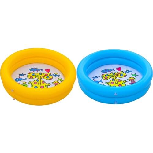 PVC Round Kids Inflatable Swimming Pool Baby Bath Tub Family Summer Indoor Outdoor Garden Backyard Water Fun Toy Tub Durable