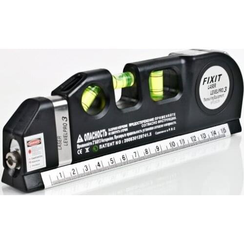 Laser Level Horizon Vertical Measure Aligner Standard and Metric Rulers Multipurpose Measure Level Laser