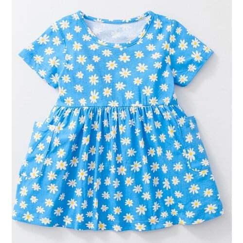 Little Maven 1-6 Years Baby Girls Dress little Flower Summer Dresses Cotton Casual Dress Toddler Kids Clothing Children Clothing