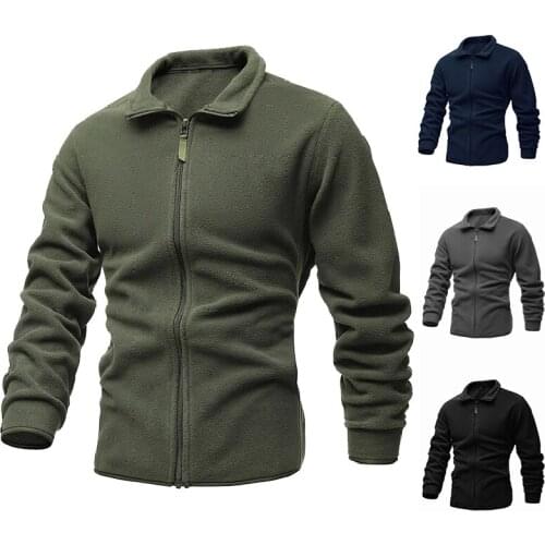 Military Jacket Men Double-Faced Fleece Solid Casual Hooded Army Tactical Jacket Coat Thermal Outerwear Softshell Windbreake 3XL
