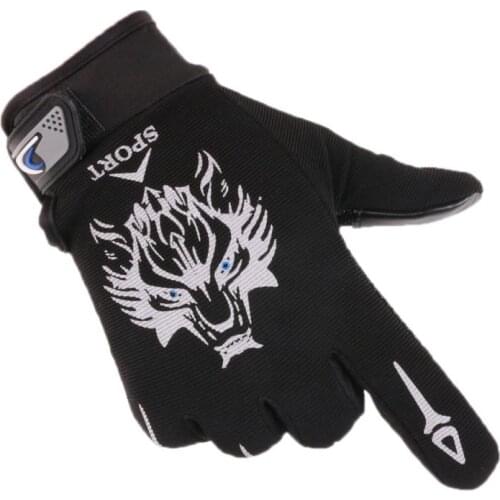 Mens and Womens Outdoor Cycling Full-Finger Gloves Sunscreen Anti-Skid Fitness Army Fan Outdoor Sports Racing Climbing Gloves