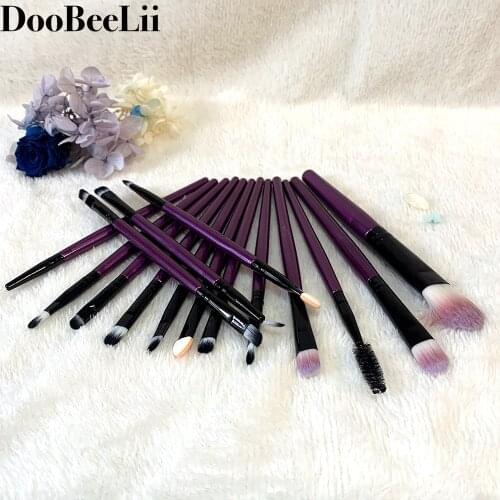MANNGE 15/6/4Pcs Eye Makeup Brushes Kit Women Eyeshadow Powder Eyeliner Blending Brush Professional Eye Shadow Brushes Set TSLM2