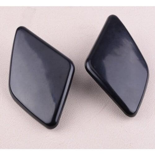 DWCX 1Pair Front Bumper Headlight Washer Cover Cap Trim 39875253 39875254 Fit for VOLVO XC90 2007-2010 2011 2012 2013 2014