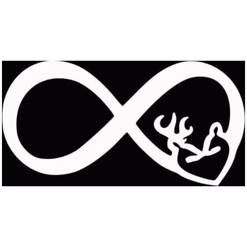 Infinity Hunting Love Decal Sticker Car Window sticker