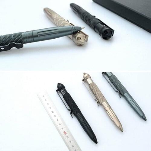 New Aviation Aluminum Alloy Skid-proof Portable Self-defense Outdoor Sports Tactical Pen Personal Emergency Survival Essential