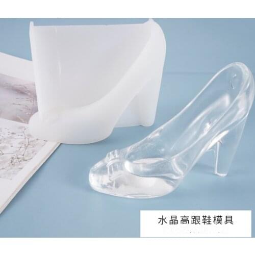 New Transparent Silicone Mold Resin High Heels Mold For DIY Crystal shoes shape Type epoxy resin molds for jewelry making tools