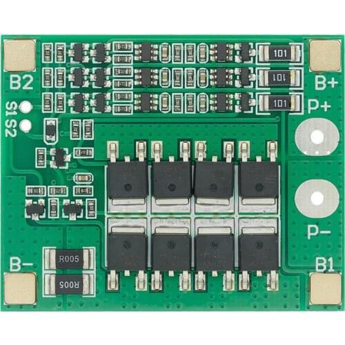 Original chip 3S 25A Li-ion 18650 BMS PCM Battery Protection Board With Balance For li-ion Lipo Battery Cell Pack Module Newest