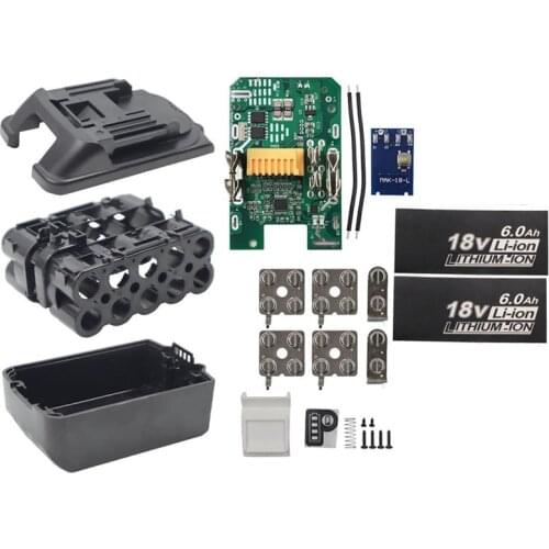 NEW-Plastic Case and Protection Detection Protection Board PCB for Makita 18V 10X18650 Battery BL1840 BL1850 BL1830