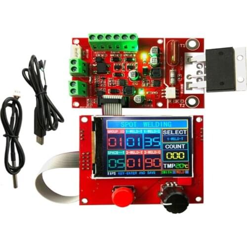 Pneumatic Spot Welder Controller with Temperature Sensor 100A Welding Controller