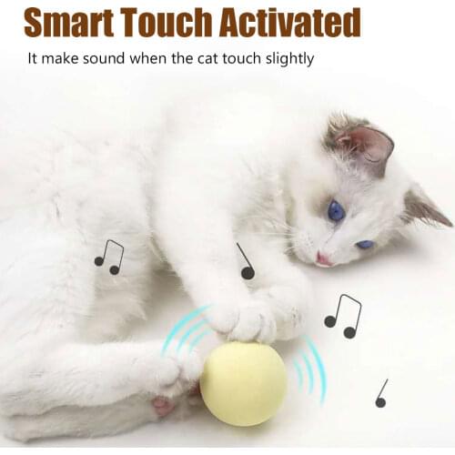 Hot New Cat Toy Ball Pet Toys Ball Gravity Ball Smart Touch Sounding Toys Interactive Pet Supplies Birds/Frogs Sounds Toys Ball