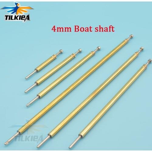 Rc Boat 4mm Stainless Steel Shaft L10/13/15/20/25/30/35cm Drive Shaft Copper Shaft Sleeve Bearings For DIY Rc Boat Spare Part