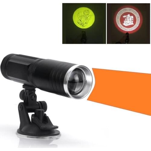 10W Hand Lamp logo gobo projector torch light lamp advertising customized portable riding