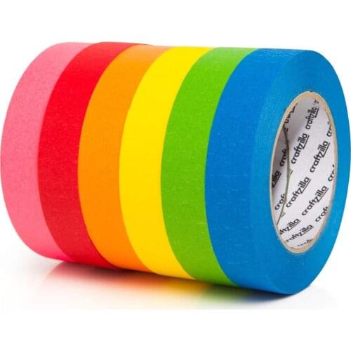 School & Office Supplies Whiteboard Self-Adhesive Plaster Decorative Tape DIY Rainbow Sticker Masking Paper-30MM/36MM/40MM Wide
