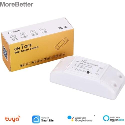 Tuya Smart Switch Wifi Smart Home Wireless Remote Control ON/OFF Timer DIY Switch Via Smart Life APP Work with Alexa Google Home