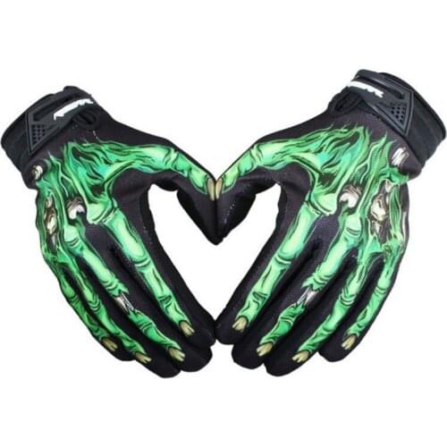 Cycling Bike Bicycle Gloves Motorcycle Skull Bone Skeleton Full Finger Gloves Windproof Warm Outdoors Riding Skiing Gloves f