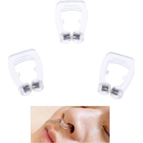 1/3/5PCS Night Device Clipple Silicone Magnetic Anti-Snore Stop Snoring Nose Clip For Sleeping Aid