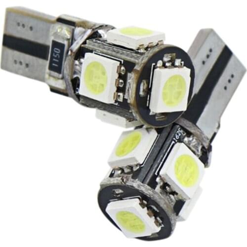 2 Pcs Led T10 Car Reading Dome Light 12V White W5W Led License Plate Light Auto Tail Parking