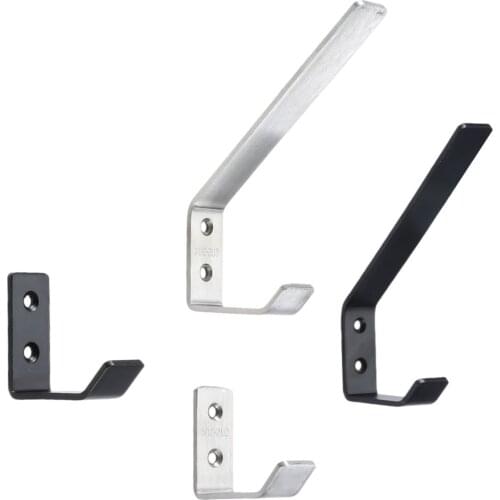 2Pcs Stainless Steel Wall Mounted Towel Hooks Backpacks Scarf Coat Hooks Robe Hanger for Bathroom Kitchen Door Office Closet S/L