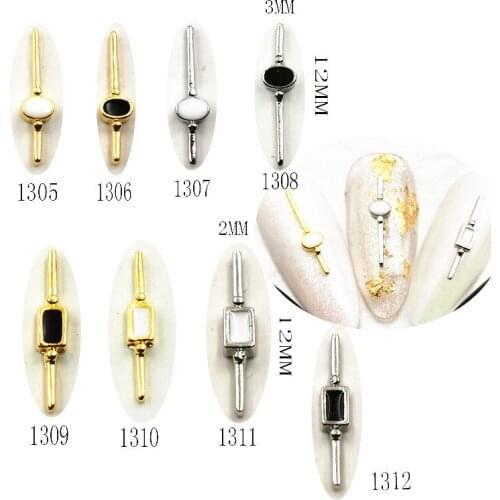 20pcs/pack Japan alloy nail art charms decals paingting oil fashion watch shape metal accessories bride nail sticker DIY
