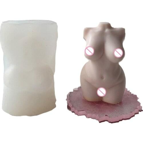3D Women Body Candle Epoxy Resin Mold Aromatherapy Plaster Silicone Mould DIY Crafts Jewelry Ornaments Mold N2UE