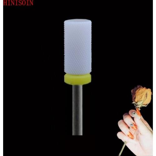 White Ceramic Nail Drill Bit-5Pcs/Lot - Small Barrel Bit - (0094.060)