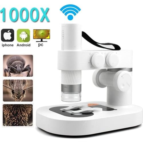 1000X WIFI Children Biological Digital USB Electronic Microscope Zoom Magnifier wireless Endoscope for Home Science Educational