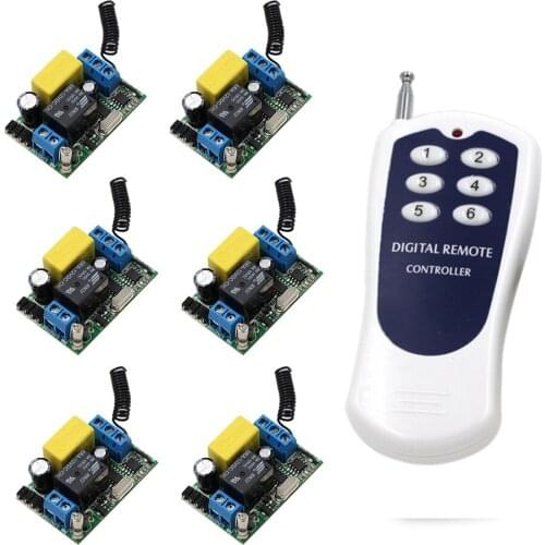 Wireless Remote Switch Remote Control Switch AC 220V 1CH Relay Module Lighting Switch Receiver Transmittter 315/433Mhz