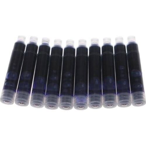 10 Pcs Fountain Pen Ink Cartridge Blue Words Automatic Disappear Saves Paper