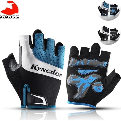 KoKossi Half-finger Riding Gloves Breathable Non-slip Elasticity Outdoor Mountaineering Camping Fitness Sports Shockproof Gloves