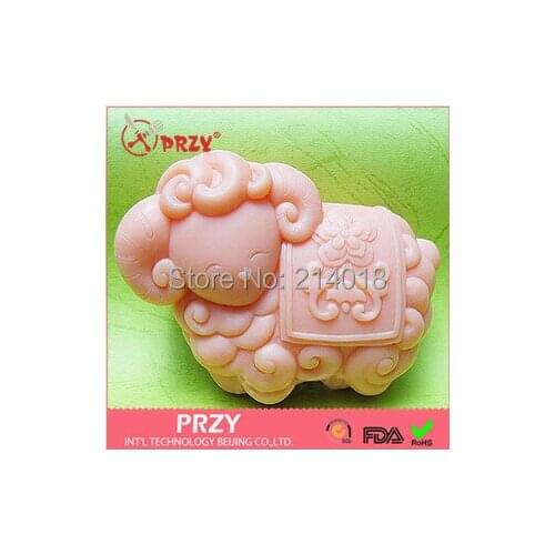 Soap Mold Cake Decoration Mold Handmade Soap Mold Sell Hot Zodiac Sheep Modelling Silicon No.s406-1 Aroma Stone Moulds PRZY