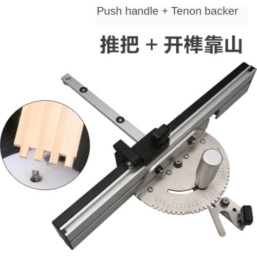 Miter Gauge Aluminium Profile Fence W/ Track Stop Table Saw Router Miter Gauge Saw Assembly Ruler for Woodworking Tools
