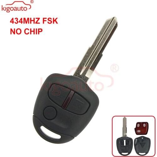 Kigoauto Remote key for Mitsubishi Lancer MIT11R no chip 3 button 434Mhz