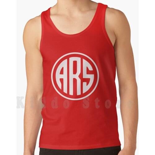 Ars Retro Monogram Tank Tops Vest Sleeveless Football Retro North London Emirates Gooners Gunners Aubameyang Arteta