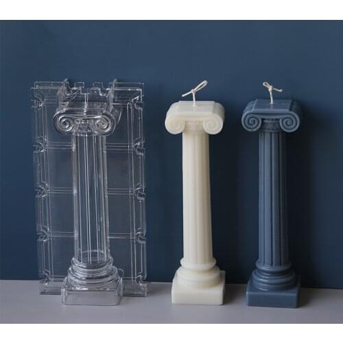 Mini Roman column Candle Mold DIY Candles Mould Soy wax Candles mold Aromatherapy Plaster Handmade Candle Home Decoration