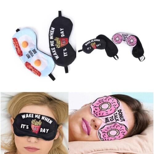 Cartoon Sleeping Mask Eyepatch Eyeshade Eye Cover Lovely Printing Nap Eye Care Shade Travel Relax Sleep Aid for Man Women